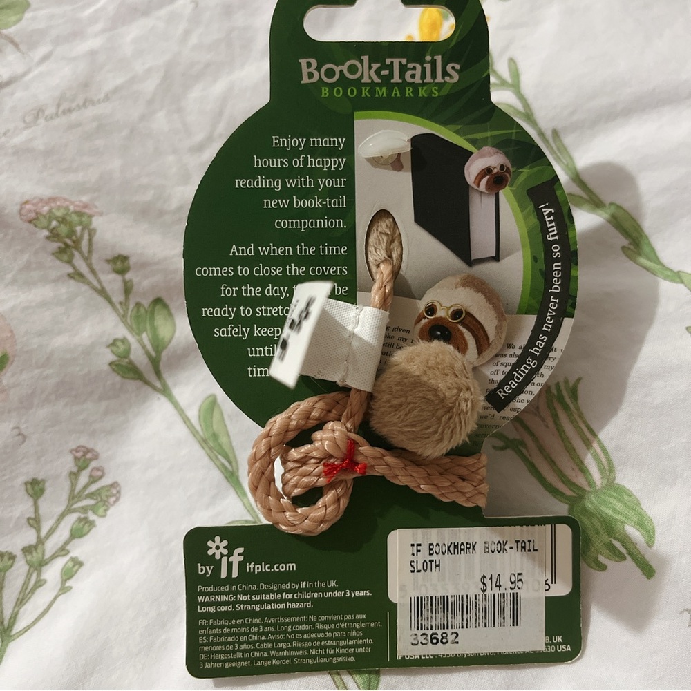 Sloth Book-Tail Bookmark - Picture 6 of 8